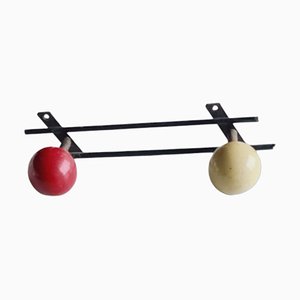 Space Age Iron and Wood Coat Rack-LLP-1789913