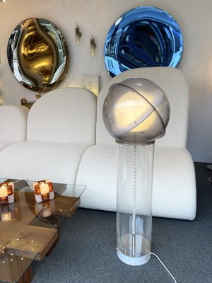 Space Age Italian Acrylic Saturn Floor Lamp, 1970s-FUE-1115289