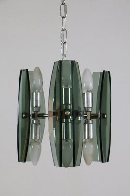 Space Age Italian Chandelier in the Style of Fontana Arte, 1970s-MTX-1449041