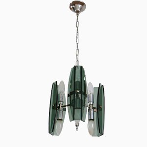 Space Age Italian Chandelier in the Style of Fontana Arte, 1970s-MTX-1449041