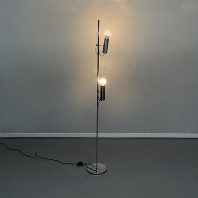 Space Age Italian Chromed Metal Floor Lamp, 1970s-GDD-1331204