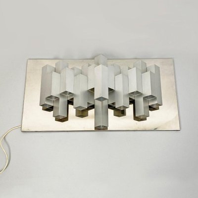 Space Age Italian Chromed Steel Wall Lamp, 1970s-GDD-1421091