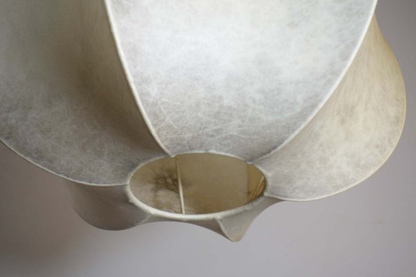 Space Age Italian Cocoon Ceiling Lamp, 1960s-KGD-2040541