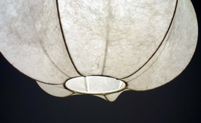 Space Age Italian Cocoon Ceiling Lamp, 1960s-KGD-2040541