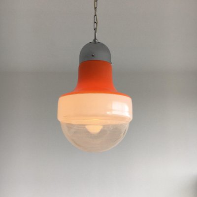 Space Age Italian Glass Hanging Lamp, 1970s-BGP-892978