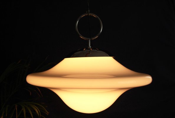 Space Age Italian Murano Glass Goccia Ceiling Lamp, 1960s-HUY-689267