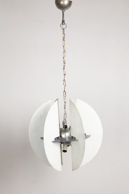 Space Age Ivory Metal Chandelier-LMR-1285504