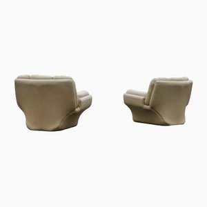 Space Age Leather Armchairs, 1970s, Set of 2-MAO-1785405