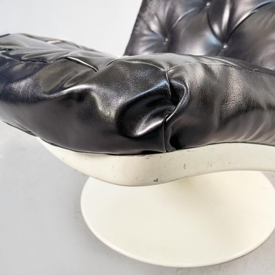 Space Age Leather Swivel Chair from Play, Italy, 1970s-GDD-1416754