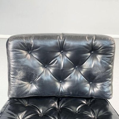 Space Age Leather Swivel Chair from Play, Italy, 1970s-GDD-1416754