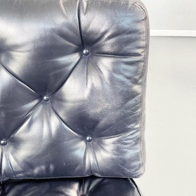 Space Age Leather Swivel Chair from Play, Italy, 1970s-GDD-1416754