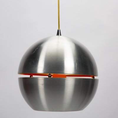 Space Age Metal Slit Globe Pendant Lamp-XMR-983547