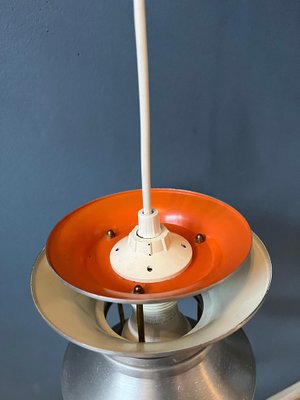 Space Age Mid-Century Modern Orange Cascade Pendant Light by Carl Thore Trava for Lakro, 1970s-ZBK-1219217