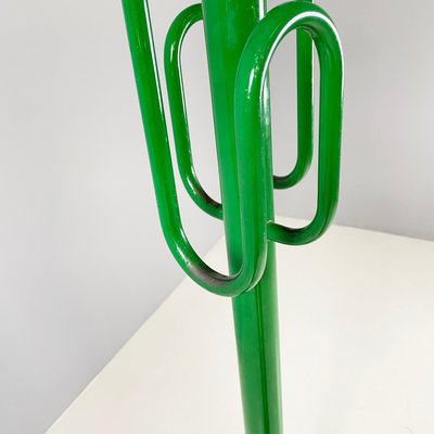 Space Age Modern Italian Floor Coat Hanger in Green Metal, 1970s-GDD-1815889