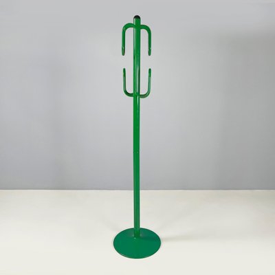 Space Age Modern Italian Floor Coat Hanger in Green Metal, 1970s-GDD-1815889