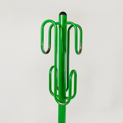 Space Age Modern Italian Floor Coat Hanger in Green Metal, 1970s-GDD-1815889