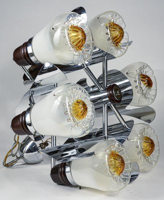 Space Age Murano Glass Chandelier from Mazzega, 1960s-1970s-RAQ-1360588