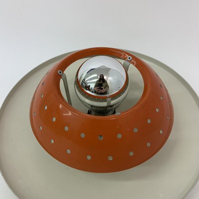 Space Age Orange Ceiling Lamp from Dijkstra, 1970s-BGP-934882