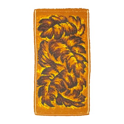 Space Age Orange Fern Rug, 1970s-XMR-1784025