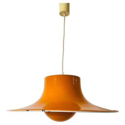 Space Age Orange Pendant Lamp from Erco, Germany, 1970s-PUK-1317204