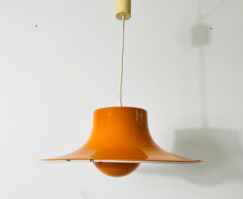 Space Age Orange Pendant Lamp from Erco, Germany, 1970s-PUK-1317204