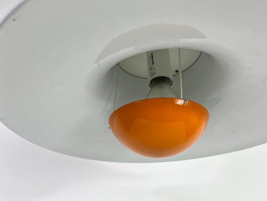 Space Age Orange Pendant Lamp from Erco, Germany, 1970s-PUK-1317204