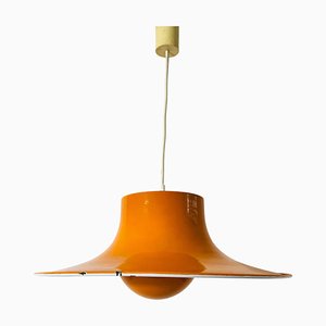 Space Age Orange Pendant Lamp from Erco, Germany, 1970s-PUK-1317204