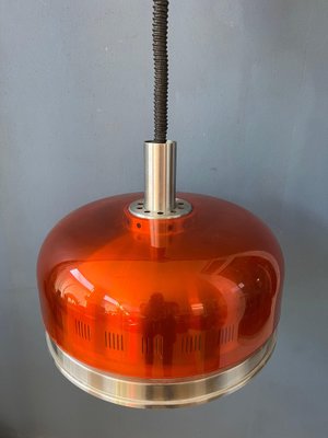 Space Age Orange Transparent UFO Pendant Lamp-ZBK-1717778