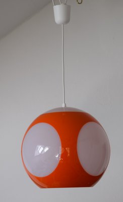 Space Age Orange Ufo Ceiling Lamp attributed to Luigi Colani-VA-1216002