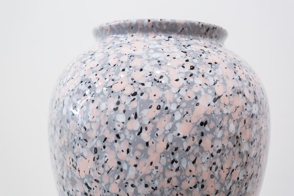 Space Age Pink Granite Vase-UJE-1017360