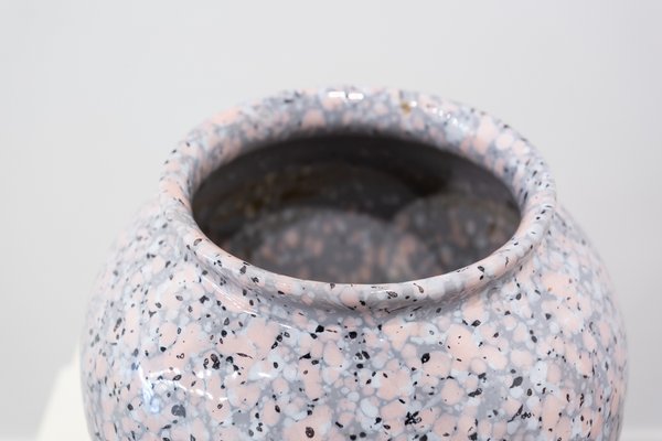 Space Age Pink Granite Vase-UJE-1017360