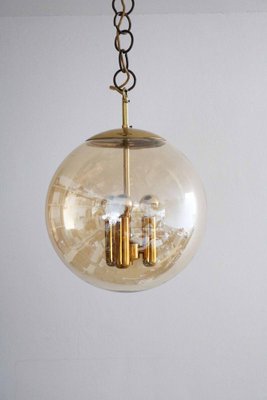 Space Age Sputnik Brass Globe Pendant from Doria Leuchten, 1970s-FJP-1789518