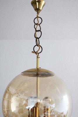 Space Age Sputnik Brass Globe Pendant from Doria Leuchten, 1970s-FJP-1789518