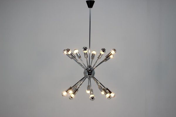 Space Age Sputnik Chrome Pendant Lamp, 1980s-TZ-774603