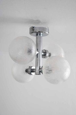 Space Age Sputnik Orbit Ceiling Lamp in Chrome, 1970s-FJP-1729848