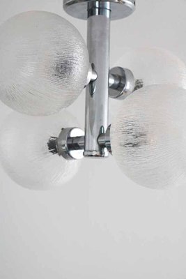 Space Age Sputnik Orbit Ceiling Lamp in Chrome, 1970s-FJP-1729848