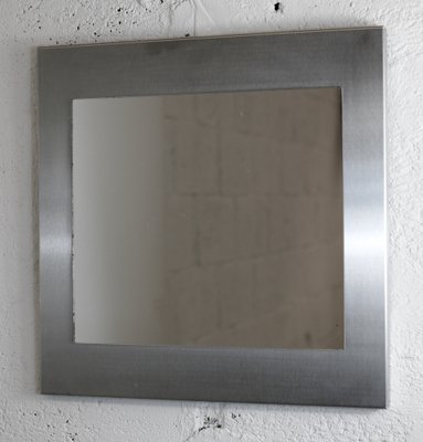 Space Age Stainless Steel Mirror, France, 1970s-MAO-1309333