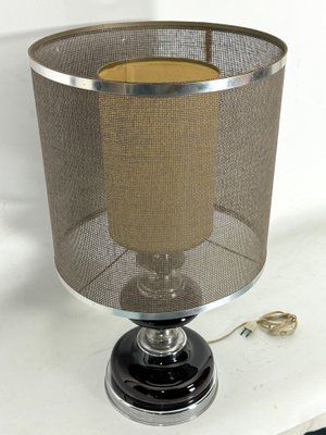 Space Age Table Lamp in Chrome and Lacquer, Italy, 1970s-OT-1822125