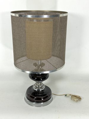 Space Age Table Lamp in Chrome and Lacquer, Italy, 1970s-OT-1822125