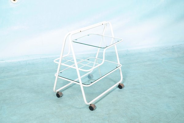 Space Age Tubular Steel Bar Cart, 1970s-HGA-1776320