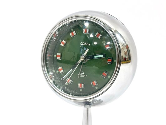 Space Age Tulip Table Clock from Coral, 1960s-ZCY-2031571