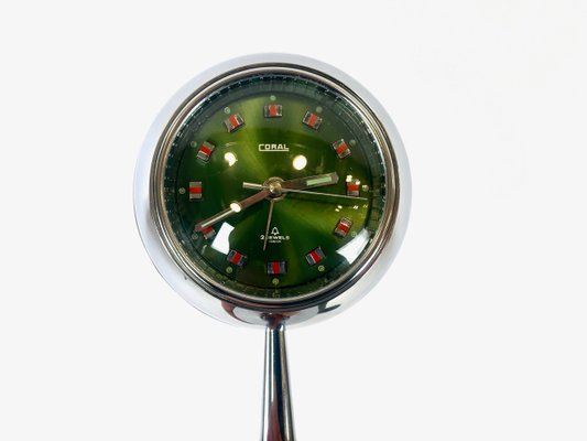 Space Age Tulip Table Clock from Coral, 1960s-ZCY-2031571