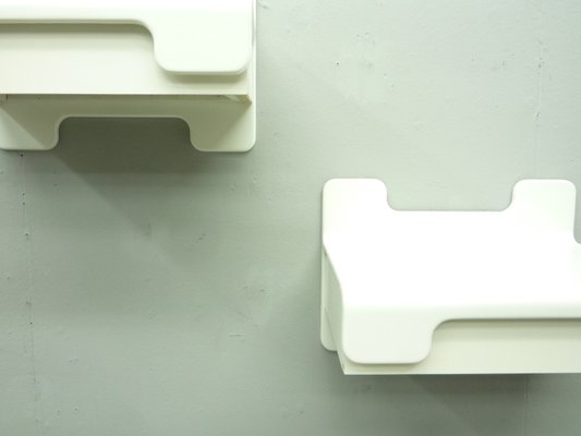 Space Age Wall Shelves by Ernst Igl for Werndl, 1970s, Set of 2-UG-1317086