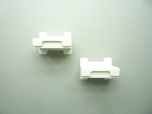 Space Age Wall Shelves by Ernst Igl for Werndl, 1970s, Set of 2-UG-1317086