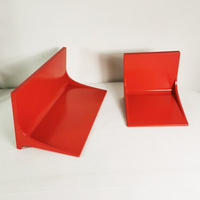 Space Age Wall Shelves, Germany, 1970s, Set of 2-ZTG-2023379