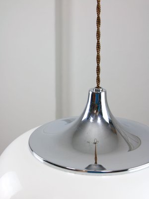 Space Age White Pendant Lamp from Guzzini, 1960s-HGJ-1756926