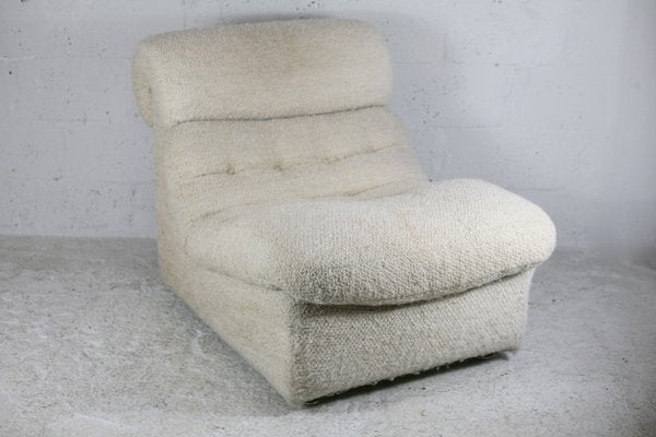 Space Age Wool Lounge Chair, France, 1970-MAO-1135104