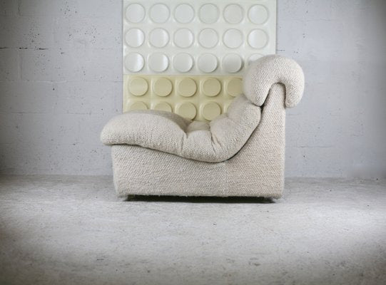 Space Age Wool Lounge Chair, France, 1970-MAO-1135104