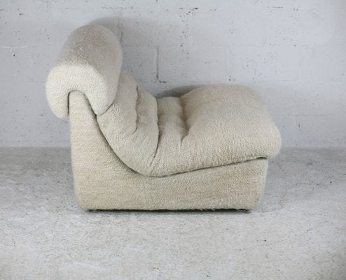 Space Age Wool Lounge Chair, France, 1970-MAO-1135104