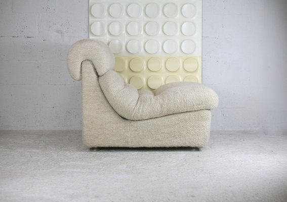 Space Age Wool Lounge Chair, France, 1970-MAO-1135104